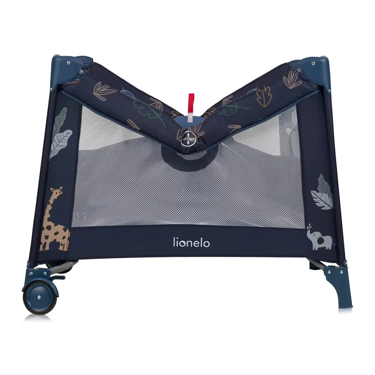 Tarc de joaca copii, Lionelo, Bonnie, Pana la 15 kg, 100 x 100 cm, Cu roti, Cu salteluta din spuma, Albastru 36 luni [5]