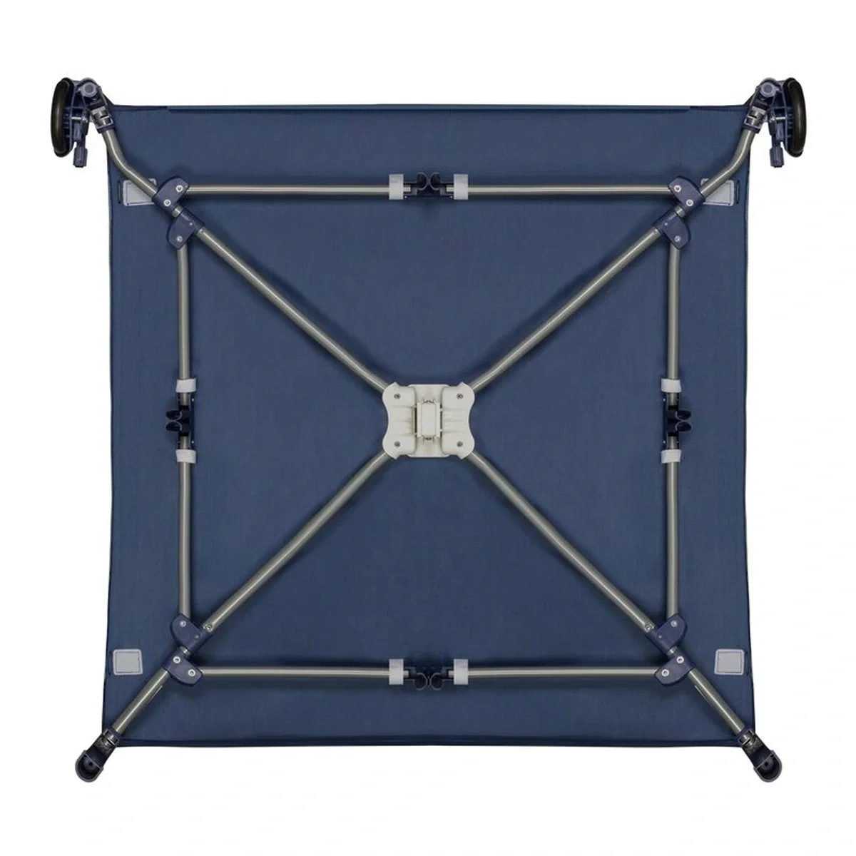 Tarc de joaca copii, Lionelo, Bonnie, Pana la 15 kg, 100 x 100 cm, Cu roti, Cu salteluta din spuma, Albastru 36 luni [13]