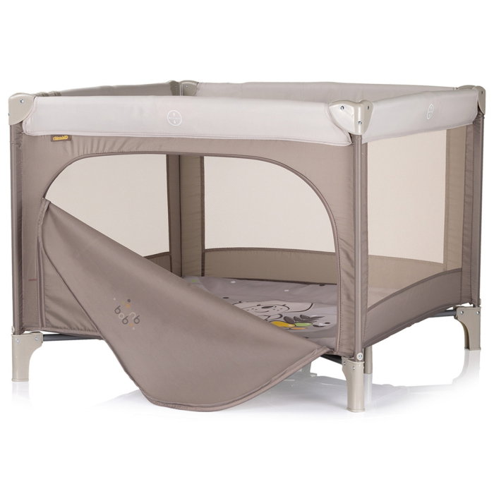 Tarc de joaca pliabil Chipolino Pop Up Bear, 100x100x77 cm, Beige [2]