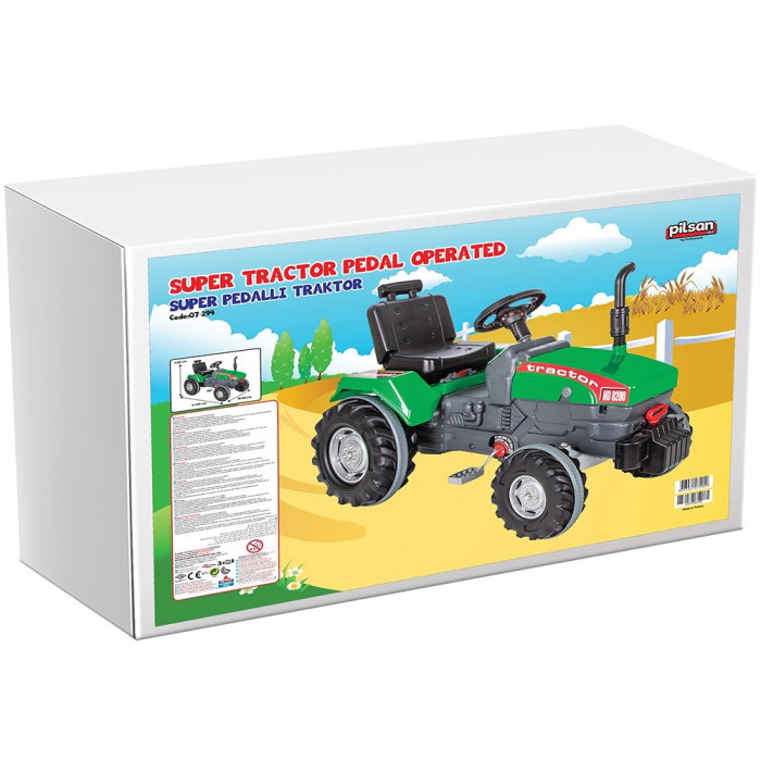 Tractor cu pedale Pilsan Super 07-294, Verde [4]