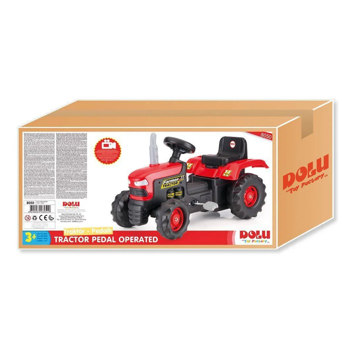 Tractor cu pedale,rosu DOLU 3 ani+ [3]