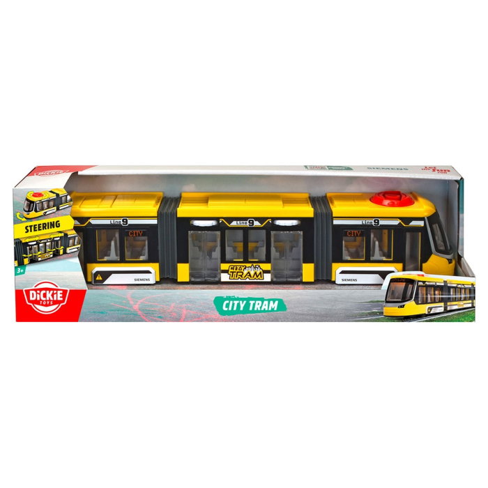 Tramvai jucarie Dickie Toys Siemens City Tram 41,5 cm - galben 3 ani+ [3]