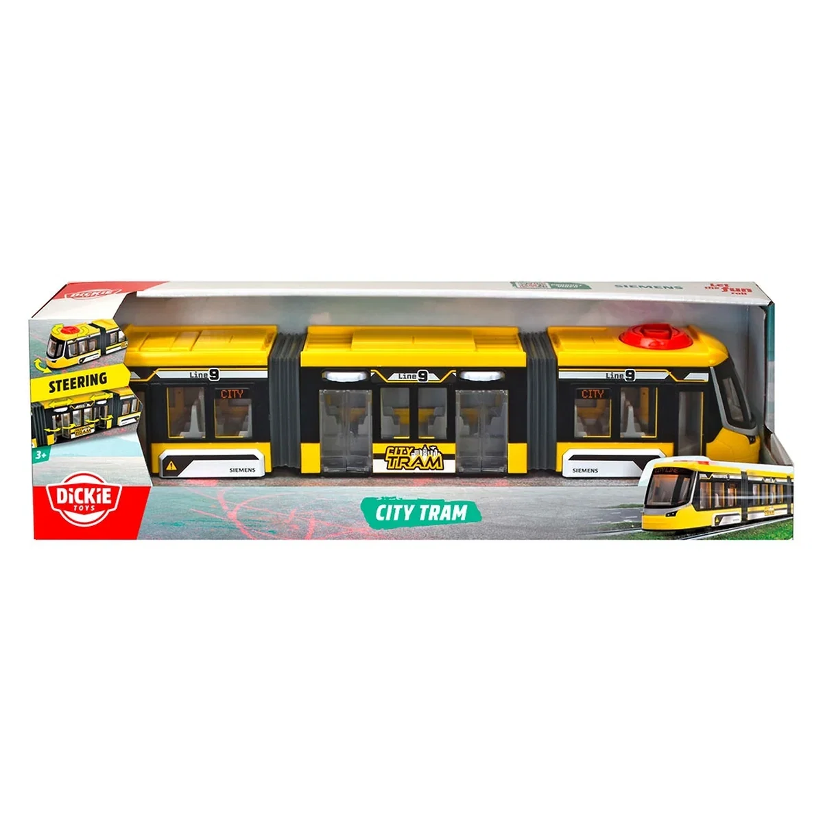 Tramvai jucarie Dickie Toys Siemens City Tram 41,5 cm - galben 3 ani+ [3]