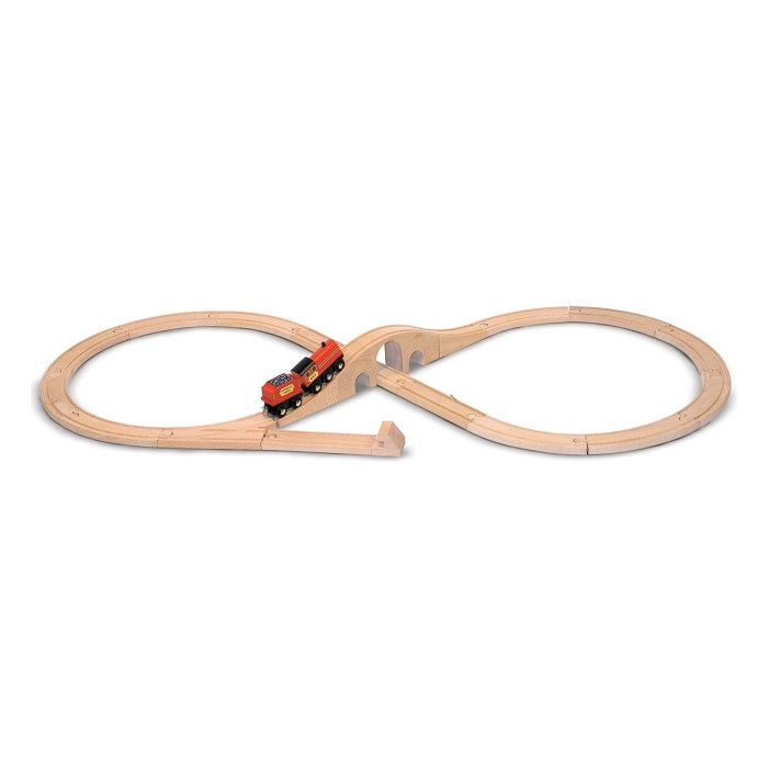 Tren lemn si Circuit 8 Melissa and Doug [2]