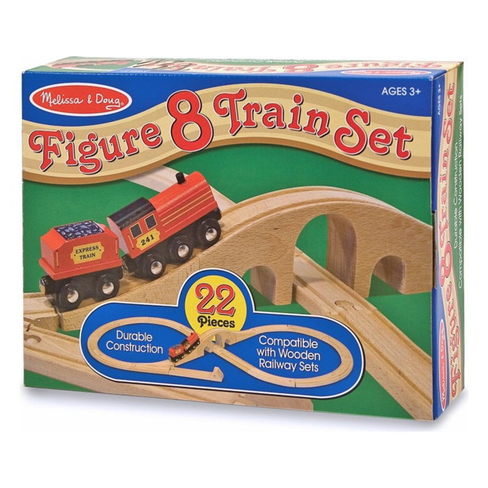 Tren lemn si Circuit 8 Melissa and Doug [1]