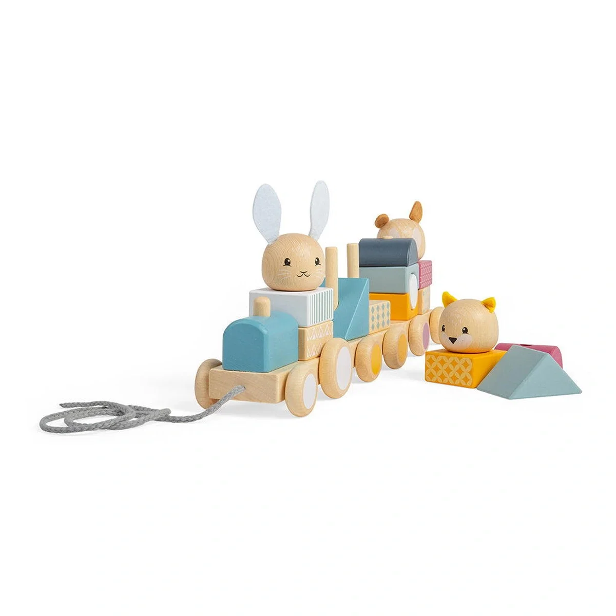 Trenulet cu forme - Animalute vesele BIGJIGS Toys 12 luni+ [4]