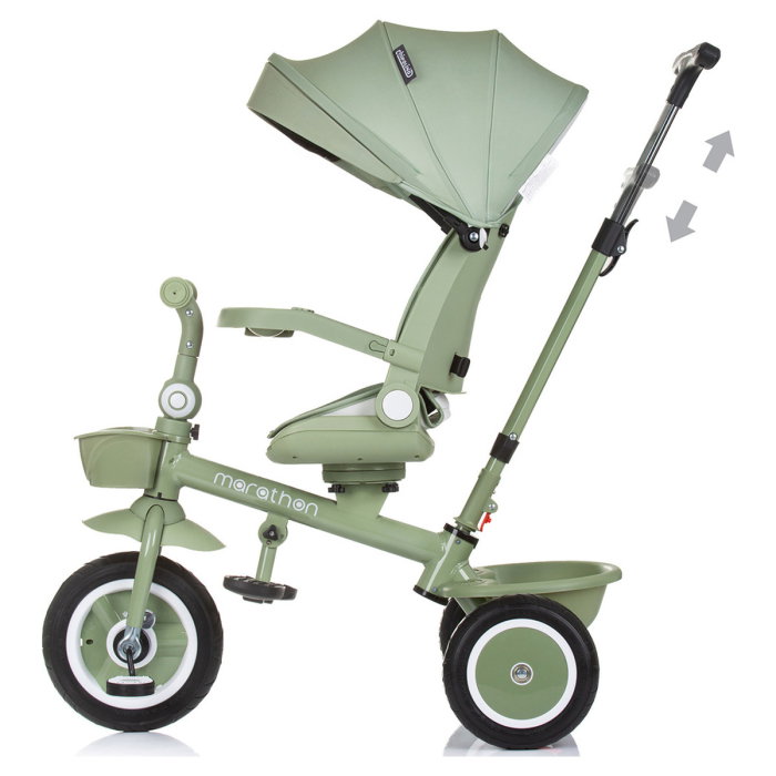 Tricicleta Chipolino Marathon, sezut rotativ, pozitii de inclinare, Pastel green [4]