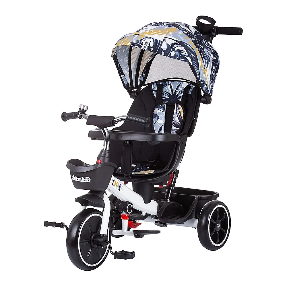 Tricicleta Chipolino Smart cu sezut reversibil, Black white 1 an [1]