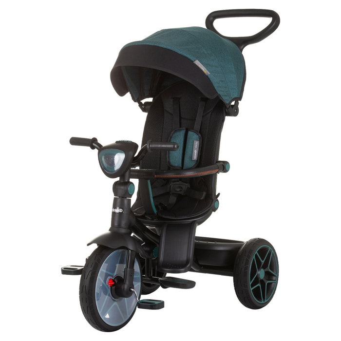 Tricicleta cu copertina si sezut reversibil Chipolino Derby teal 5 ani [1]