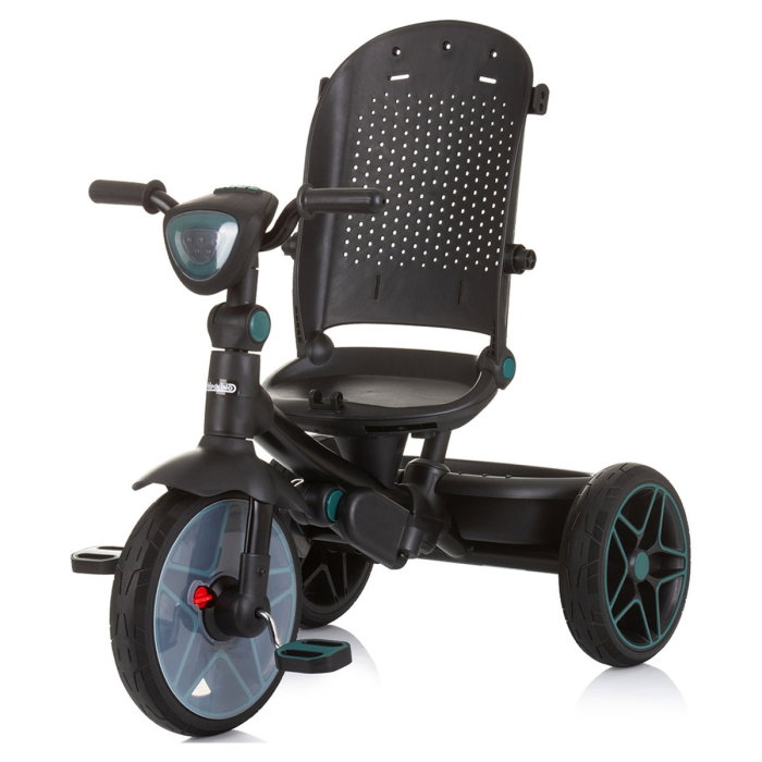 Tricicleta cu copertina si sezut reversibil Chipolino Derby teal 5 ani [8]