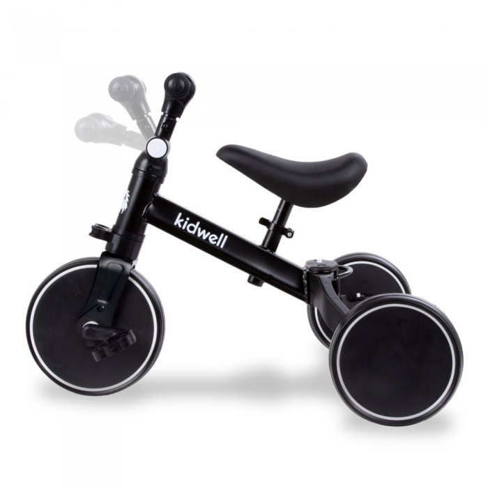 Tricicleta cu pedale 3 in 1 Kidwell Pico - Total Black 2 ani+ [3]