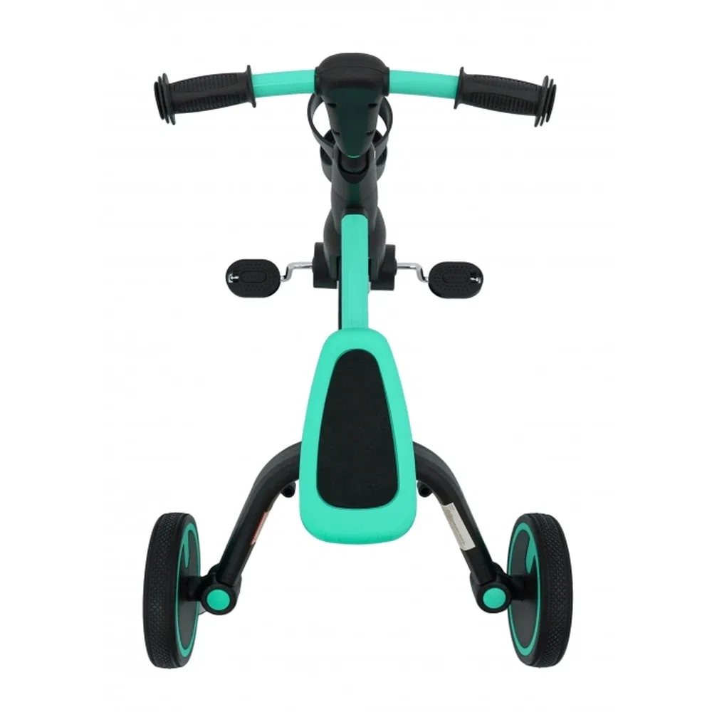 Tricicleta cu pedale 3 in 1 si roti din cauciuc SporTrike - Albastru [15]