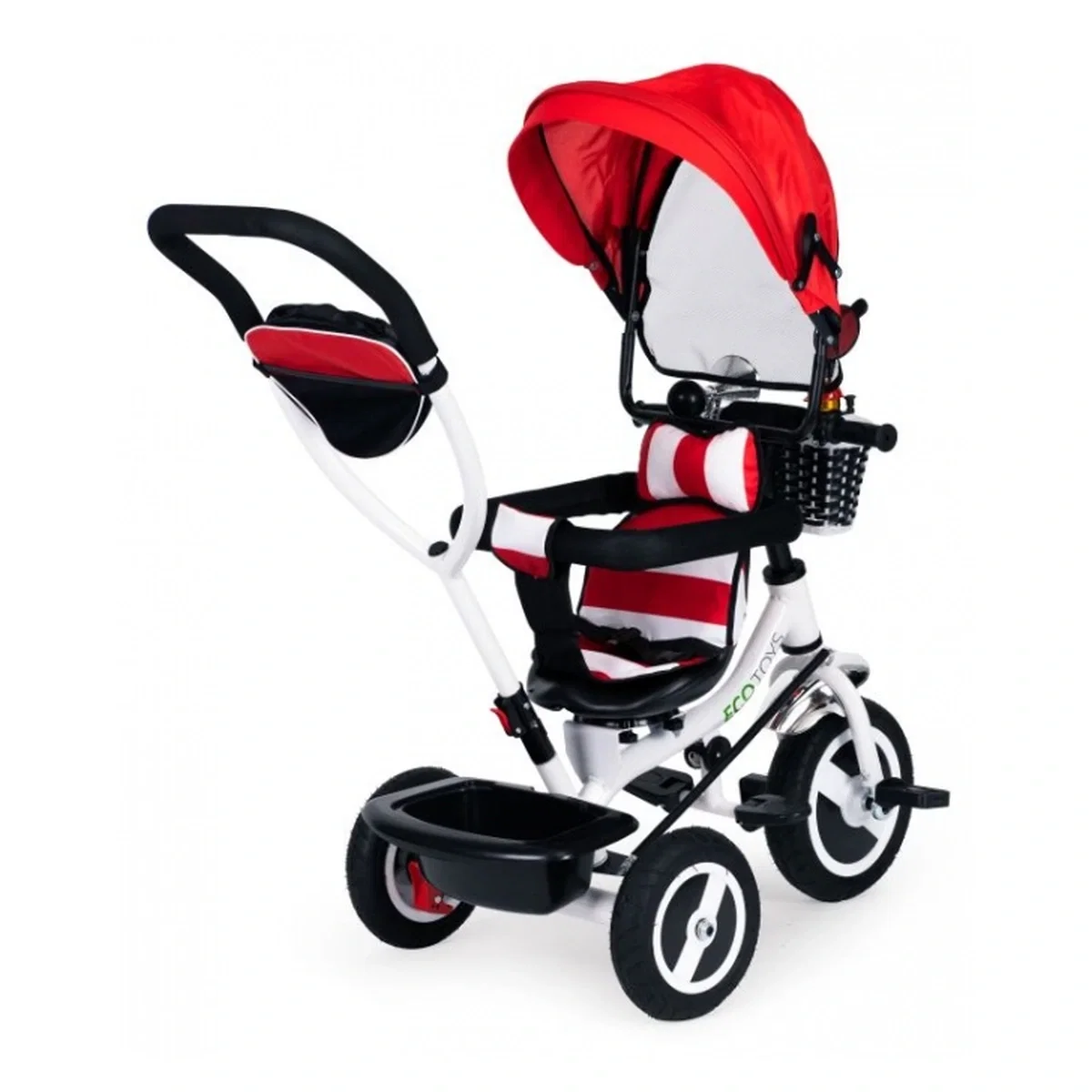 Tricicleta cu sezut rotativ Ecotoys JM-066-9L - Rosu 5 ani [3]