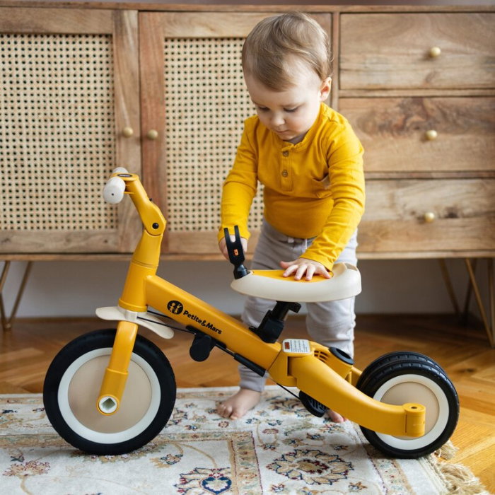 Tricicleta, Petite&Mars, Turbo, Editie limitata, 5 in 1, Multifunctionala, Vehicul de impins, Bicicleta cu/fara pedale, Cu maner de ghidaj, Detasabil, Roti din cauciuc, Pana la 25 kg, 1.5-5 ani, Llama [29]