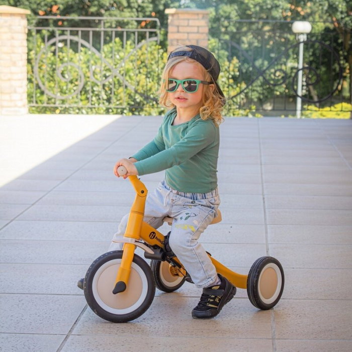 Tricicleta, Petite&Mars, Turbo, Editie limitata, 5 in 1, Multifunctionala, Vehicul de impins, Bicicleta cu/fara pedale, Cu maner de ghidaj, Detasabil, Roti din cauciuc, Pana la 25 kg, 1.5-5 ani, Llama [36]