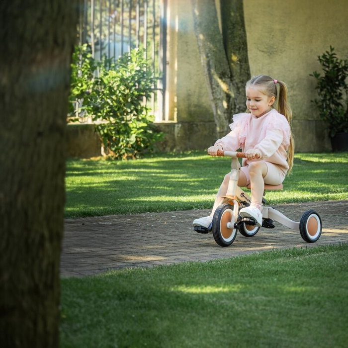 Tricicleta, Petite&Mars, Turbo, Editie limitata, 5 in 1, Multifunctionala, Vehicul de impins, Bicicleta cu/fara pedale, Cu maner de ghidaj, Detasabil, Roti din cauciuc, Pana la 25 kg, 1.5-5 ani, Llama [40]