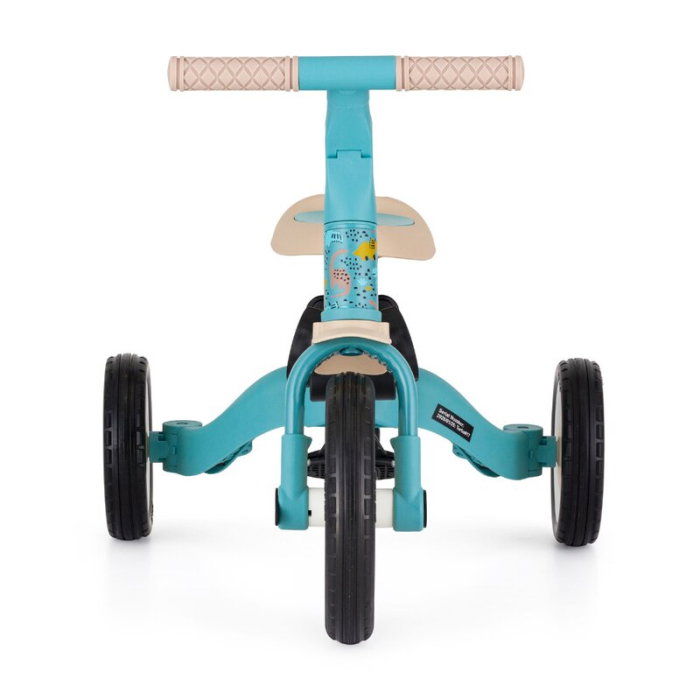 Tricicleta, Petite&Mars, Turbo, Editie limitata, 5 in 1, Multifunctionala, Vehicul de impins, Bicicleta cu/fara pedale, Cu maner de ghidaj, Detasabil, Roti din cauciuc, Pana la 25 kg, 1.5-5 ani, Dino [12]