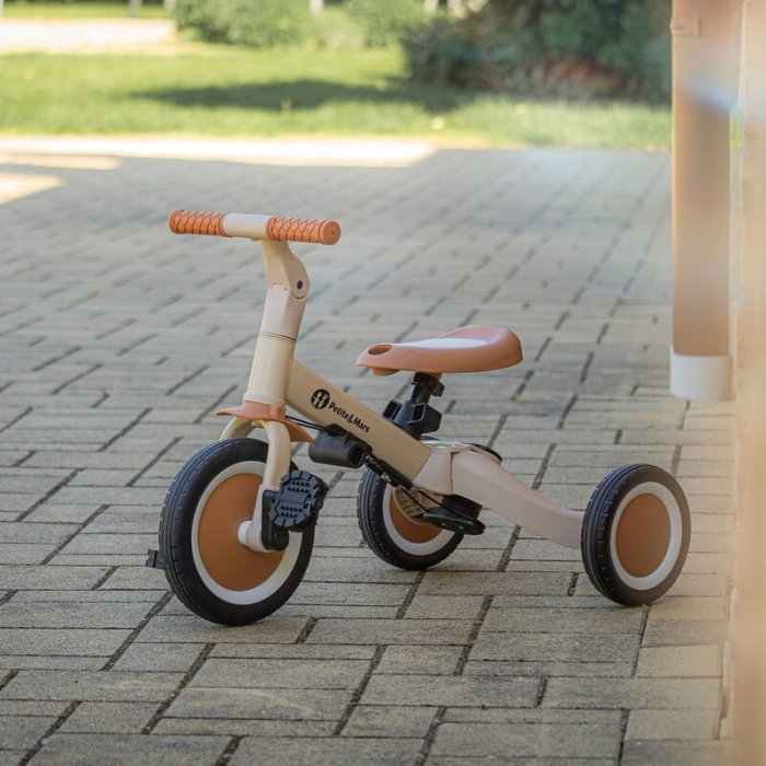 Tricicleta, Petite&Mars, Turbo, Editie limitata, 5 in 1, Multifunctionala, Vehicul de impins, Bicicleta cu/fara pedale, Cu maner de ghidaj, Detasabil, Roti din cauciuc, Pana la 25 kg, 1.5-5 ani, Llama [42]