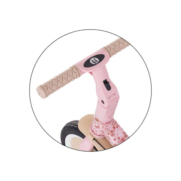 Tricicleta, Petite&Mars, Turbo, Editie limitata, 5 in 1, Multifunctionala, Vehicul de impins, Bicicleta cu/fara pedale, Cu maner de ghidaj, Detasabil, Roti din cauciuc, Pana la 25 kg, 1.5-5 ani, Rosy  [18]