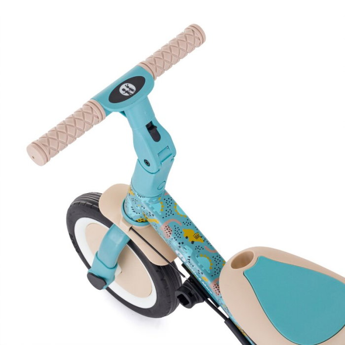 Tricicleta, Petite&Mars, Turbo, Editie limitata, 5 in 1, Multifunctionala, Vehicul de impins, Bicicleta cu/fara pedale, Cu maner de ghidaj, Detasabil, Roti din cauciuc, Pana la 25 kg, 1.5-5 ani, Dino [20]