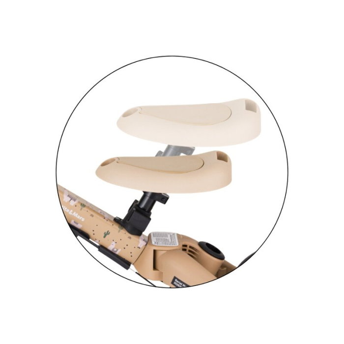 Tricicleta, Petite&Mars, Turbo, Editie limitata, 5 in 1, Multifunctionala, Vehicul de impins, Bicicleta cu/fara pedale, Cu maner de ghidaj, Detasabil, Roti din cauciuc, Pana la 25 kg, 1.5-5 ani, Llama [17]