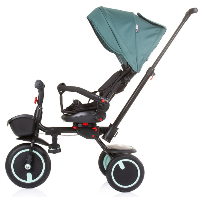 Tricicleta pliabila Chipolino Quick Fold cu sezut reversibil, Aloe 5 ani [3]