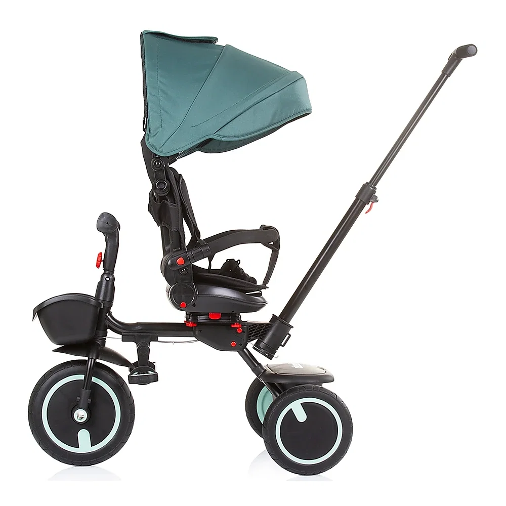 Tricicleta pliabila Chipolino Quick Fold cu sezut reversibil, Aloe 5 ani [4]