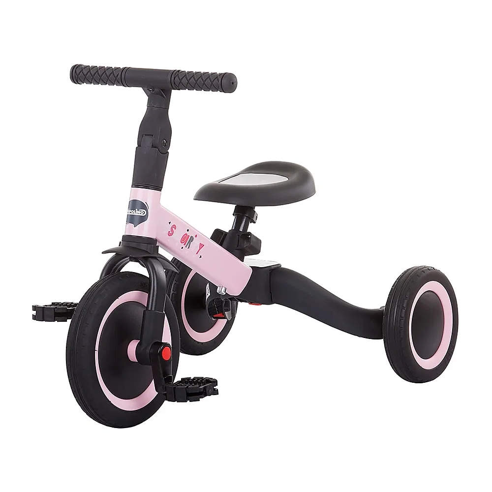 Tricicleta si bicicleta Chipolino Smarty 2 in 1 light pink 1 an [1]