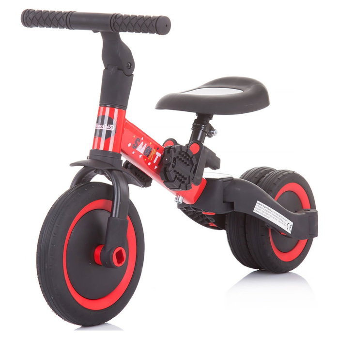 Tricicleta si bicicleta Chipolino Smarty 2 in 1 red 1 an [2]