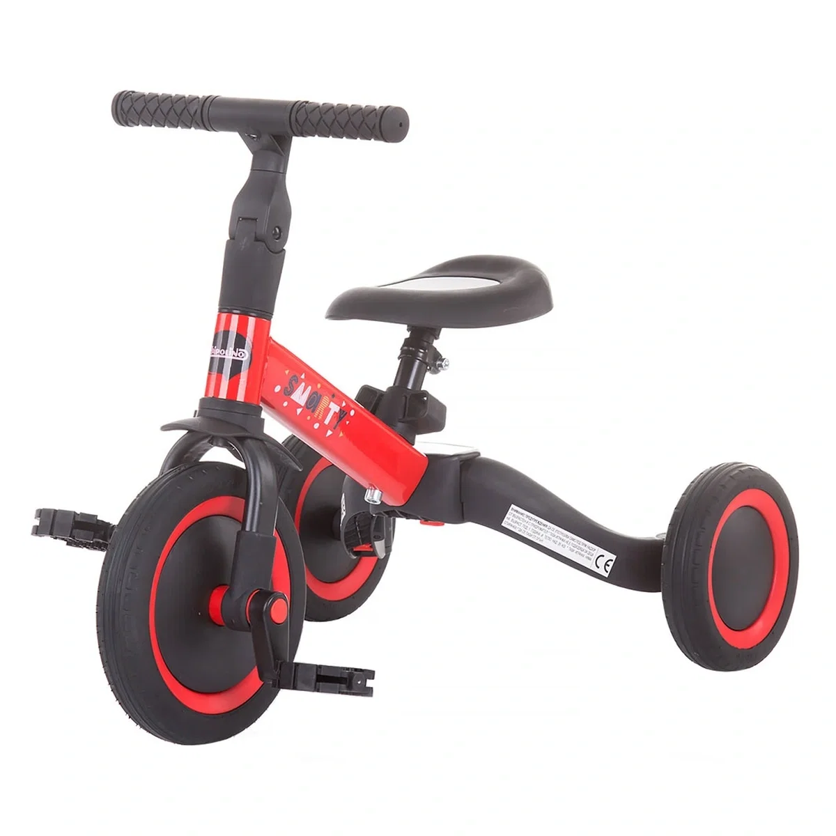 Tricicleta si bicicleta Chipolino Smarty 2 in 1 red 1 an [1]