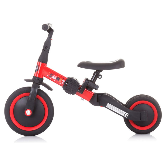 Tricicleta si bicicleta Chipolino Smarty 2 in 1 red 1 an [3]