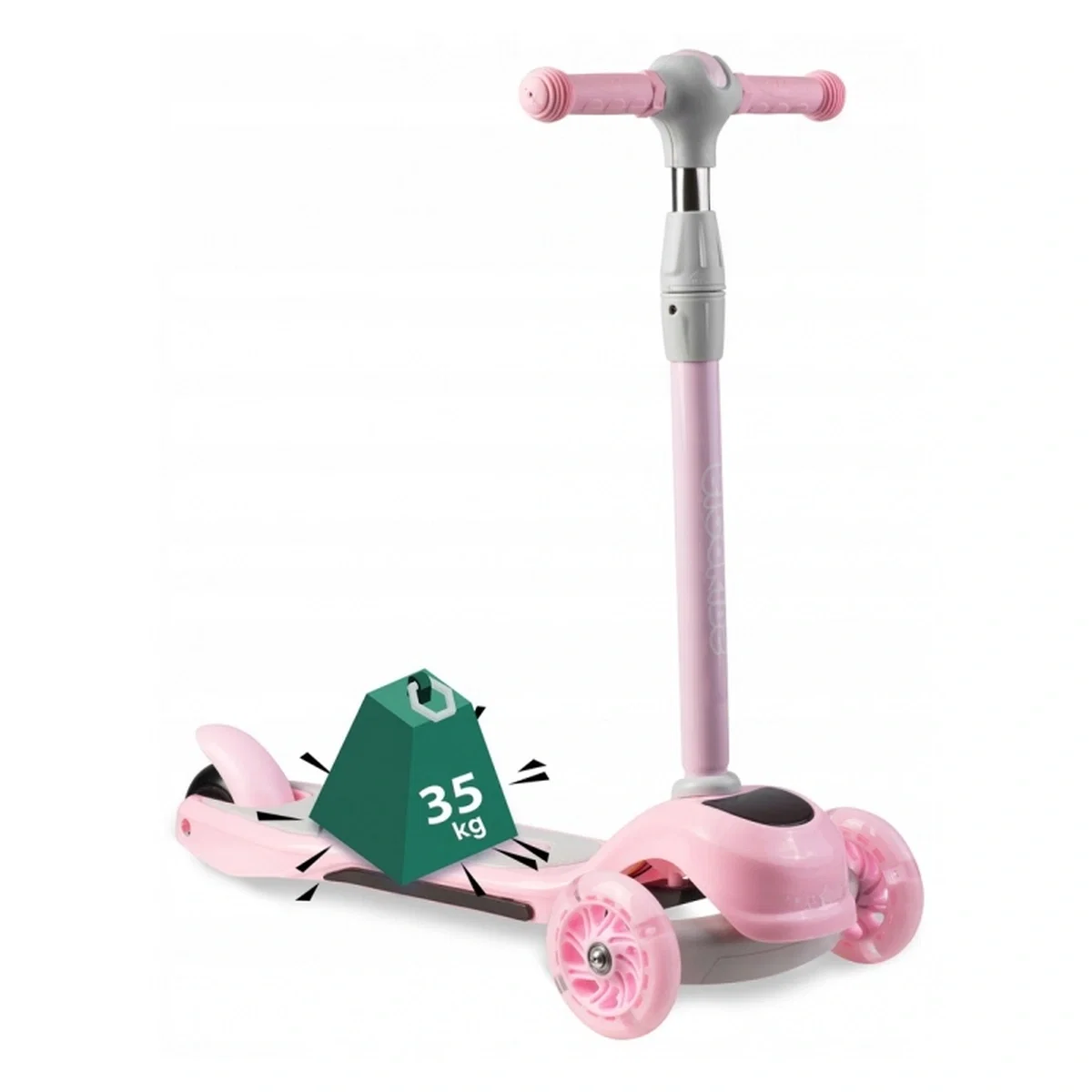 Trotineta cu roti cu LED Ricokids Piko - Roz [7]