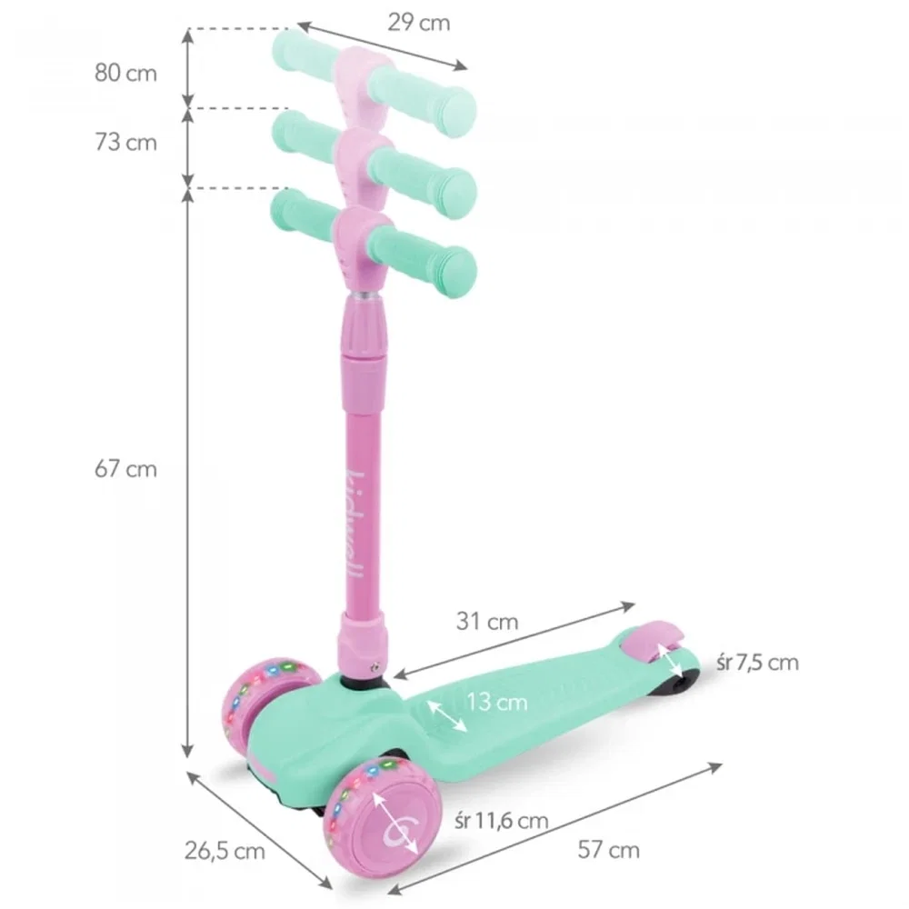 Trotineta Kidwell JAX - Mint Pink 3 ani+ [3]
