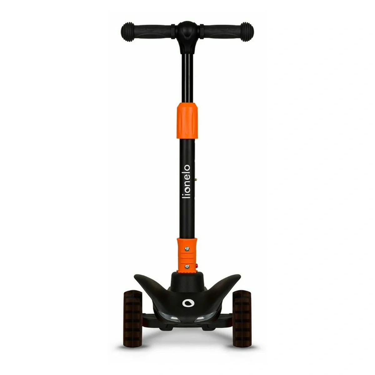 Trotineta, Lionelo, Timy, Copii, Ultrapliabila, Pana la 50 Kg, Lumini LED, 3 ani+, Portocaliu/Negru [3]
