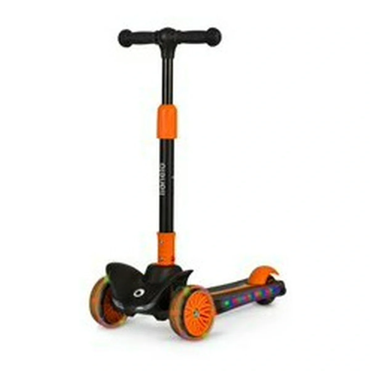 Trotineta, Lionelo, Timy, Copii, Ultrapliabila, Pana la 50 Kg, Lumini LED, 3 ani+, Portocaliu/Negru [1]