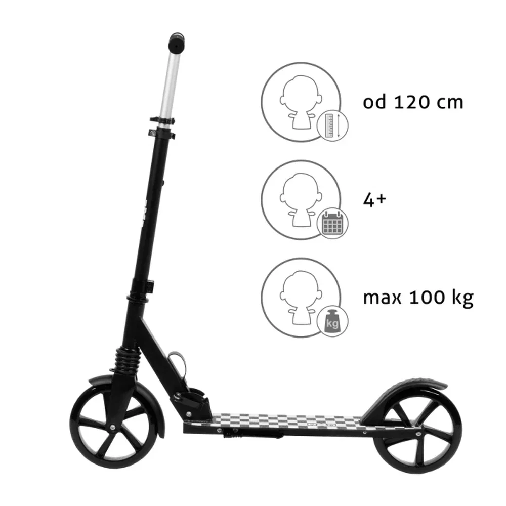 Trotineta pliabila de oras 200 mm DRIFF - Black White WXM 4 ani+ [7]