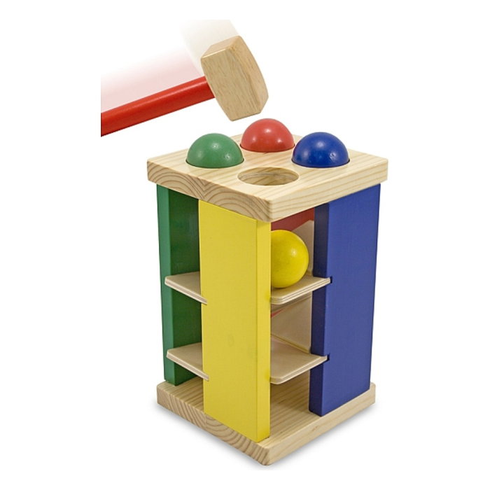 Turnul din lemn cu ciocan si bile Melissa and Doug [1]