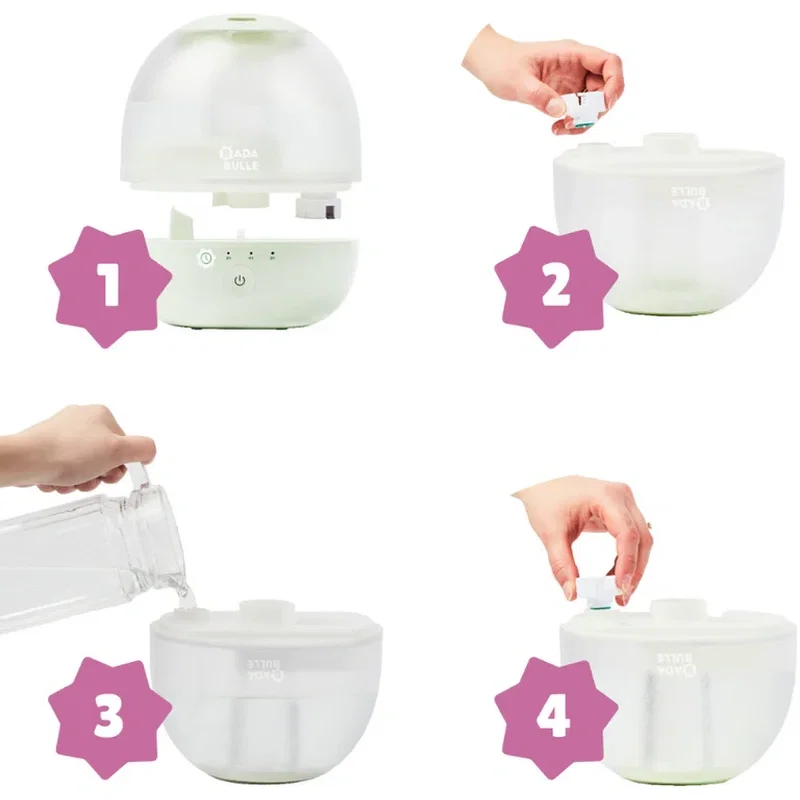 Umidificator si lampa de veghe Bubble Badabulle [5]