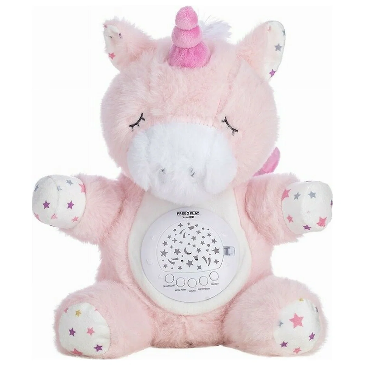 Unicorn Muzical cu Proiector, Free2Play, Cu 7 modele de proiectie, Cu sunete si melodii 0 luni+ [1]