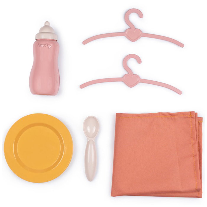 Valiza multifunctionala pentru papusi Smoby Baby Nurse Nursery Suitcase 3 in 1 cu 6 accesorii [3]