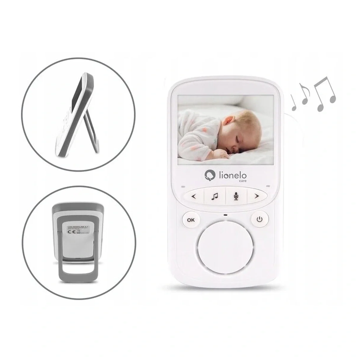 Videofon Babyline 5.1 , Wireless, Cu melodii, Cu doua camere independente Lionelo [9]