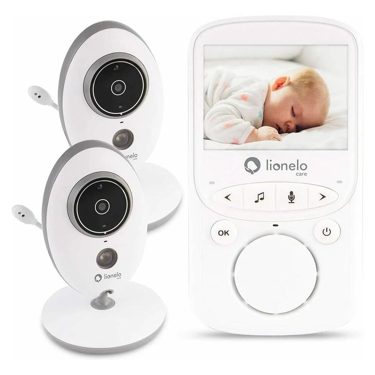 Videofon Babyline 5.1 , Wireless, Cu melodii, Cu doua camere independente Lionelo [3]