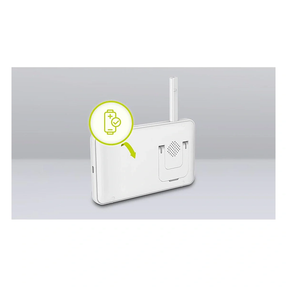 Videofon Babyline 8.3, Cu termometru, Cu melodii, Comunicare in 2 sensuri, Rotire 360 grade, Alb Lionelo [14]