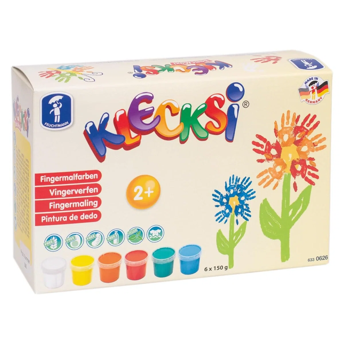 Vopsea pentru pictura cu degetele - MAXI FEUCHTMANN 2 ani+ [1]
