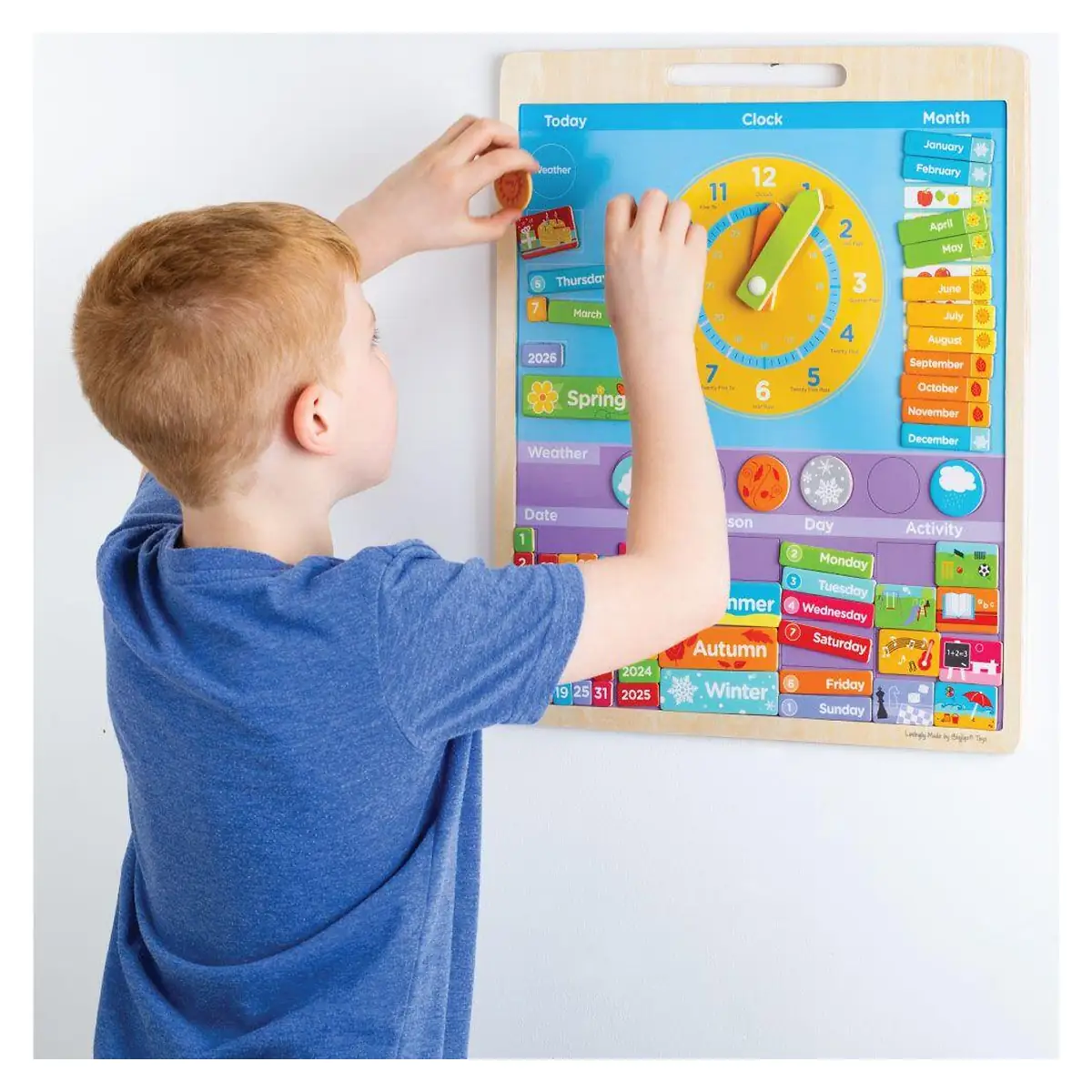 Vremea - Calendar magnetic in limba engleza BIGJIGS Toys 8 ani [7]