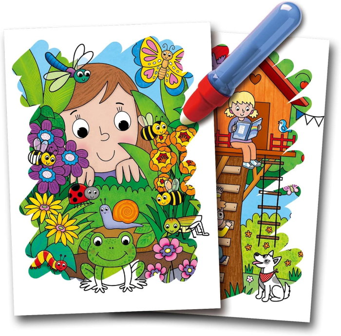 Water Magic: Carte de colorat In gradina [2]