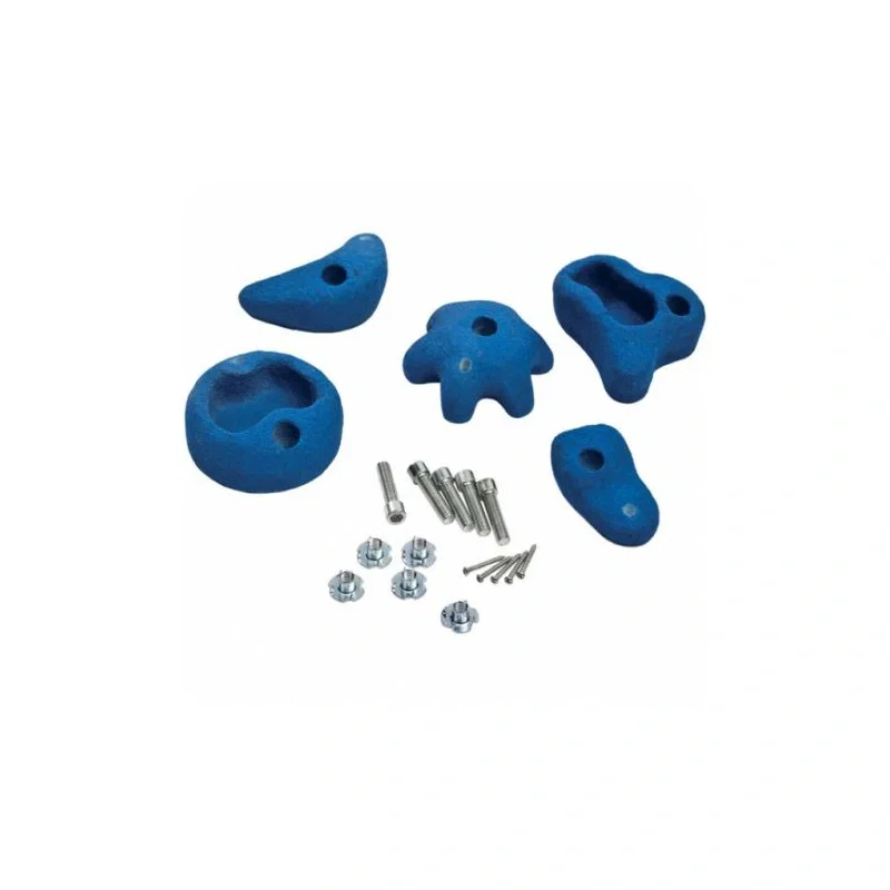 Jucarii exterior - Set 5 pietre de catarat escalada medii, albastre KBT