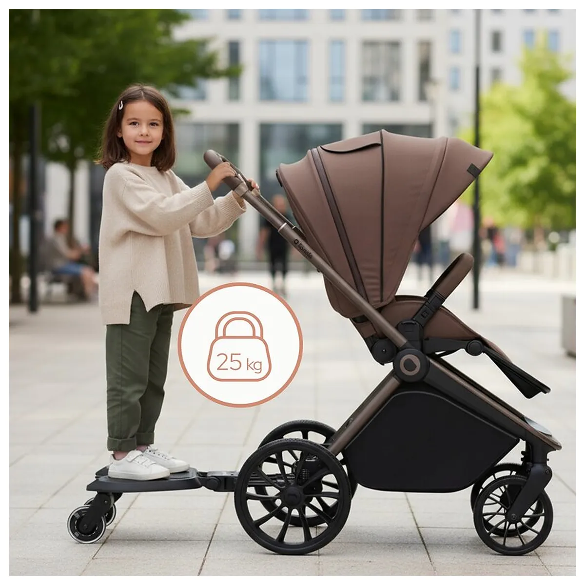 Adaptor universal carucior pentru al doilea copil, Lionelo, Buggy Board, 2 in 1, 3 pozitii reglare sezut pe inaltime, [21]