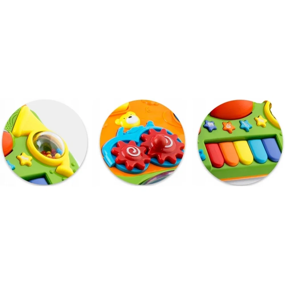 Antemergator 2 in 1 cu diverse activitati si muzica Ricokids - Alb 6 luni+ [5]