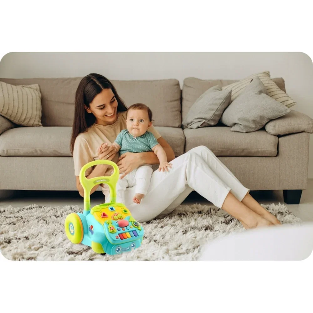 Antemergator 2 in 1 cu diverse activitati si muzica Ricokids - Turcoaz 6 luni+ [6]